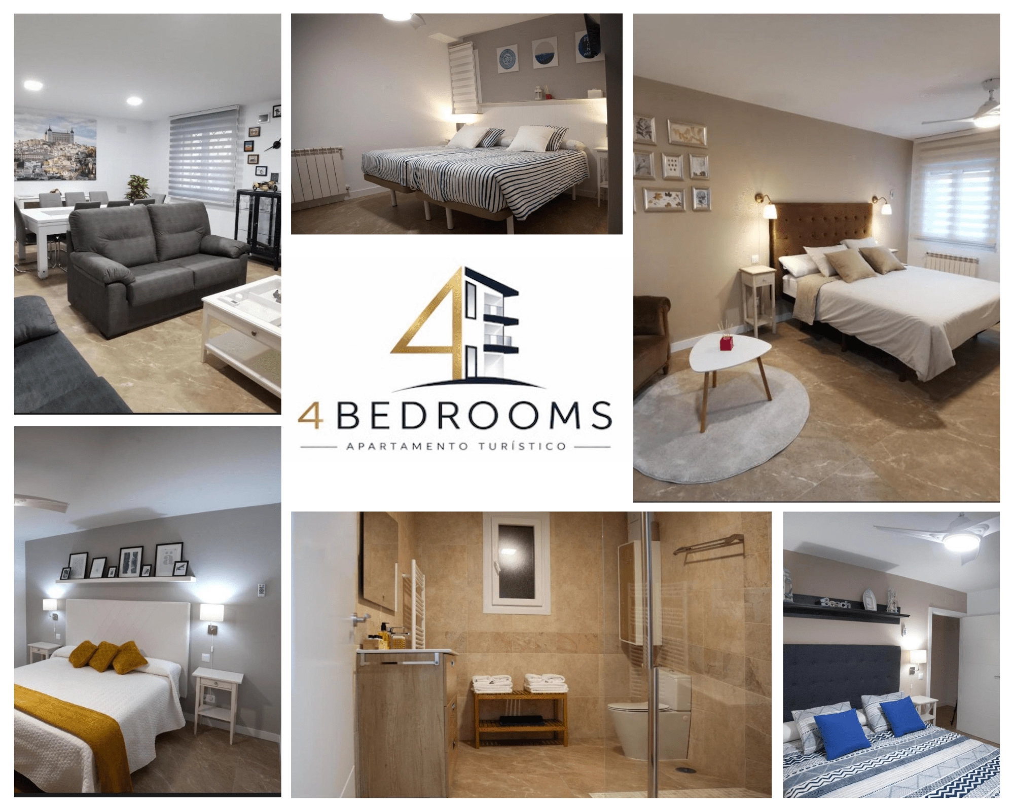 Apartamento turístico 4Bedrooms Toledo - salón principal